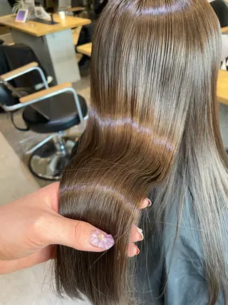 ロング カラー 💘韓国レイヤー上 品カラーruru💘のヘアスタイル