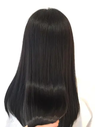 ロング パーマ ブリーチでもできる 縮毛矯正相原慎🌈のヘアスタイル