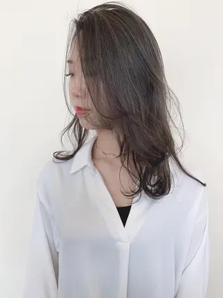 ミディアム カラー 髪質改善サロン 心斎橋ARCHEのヘアスタイル