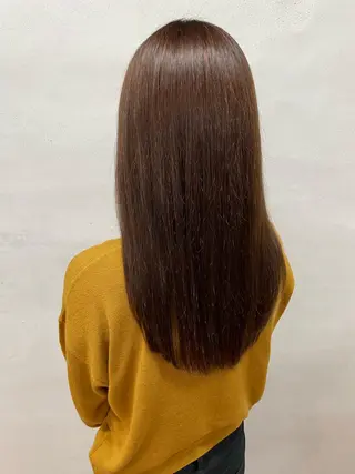 セミロング カラー 女性リピ90%🍨 🩷佐藤みずきのヘアスタイル