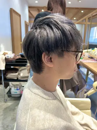 ショート カラー メンズ 佐藤 悠生 メンズパーマ.カットのヘアスタイル