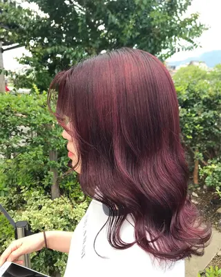 ミディアム カラー 烏丸韓国ヘア🇰🇷 ayaka🎀のヘアスタイル