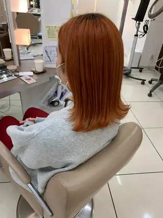 セミロング カラー 羽エクステ🩷 🤍まき🤍のマツエク・マツパデザイン