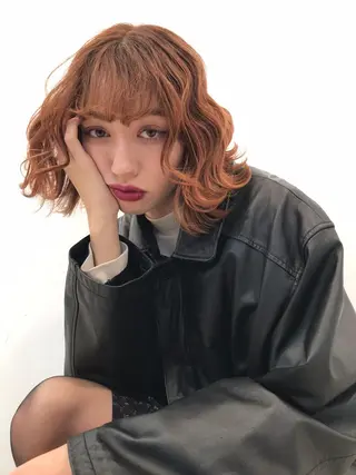カラー ハイトーン/髪質改善 ダブルカラー/名古屋のヘアスタイル