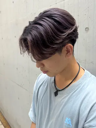 カラー メンズ 岩佐 柚太のヘアスタイル