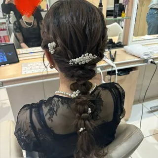ロング ヘアアレンジ 宮永 璃沙のヘアスタイル