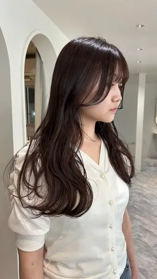 ロング カラー じゅわっと暖色カラー 🍊Moemiのヘアスタイル