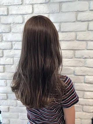 ロング カラー ベージュカラー🧸 伊藤なつみのヘアスタイル