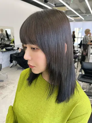 カラー 名古屋栄/ 複雑履歴   リカのヘアスタイル