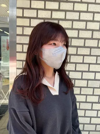 セミロング カラー 🌞レイヤー×カラー 前川那津美🌞のヘアスタイル