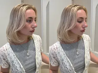 ミディアム 柔らかい透明感カラー 🎀maria🎀のヘアスタイル