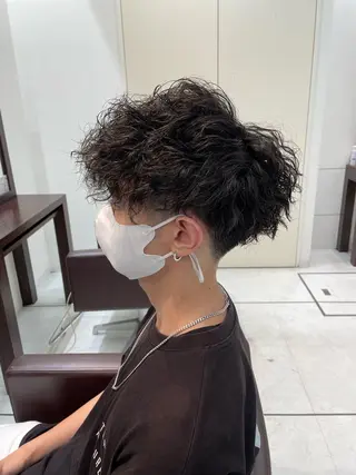 ショート パーマ メンズ 【千葉駅南口歩1分】 MAKAのヘアスタイル