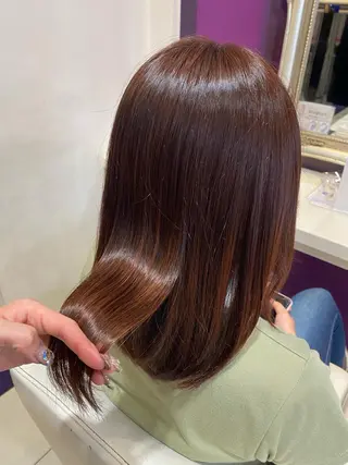 ミディアム カラー 村橋 葵緒のヘアスタイル