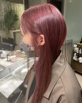 セミロング カラー 顔周りだけで垢抜ける レイヤー/小池 祐のヘアスタイル