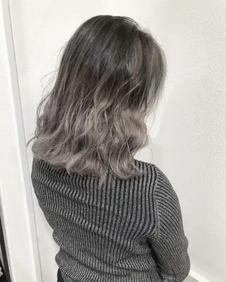 ミディアム カラー ヘアアレンジ GiseL天神カラー 髪質改善/ブリーチのヘアスタイル