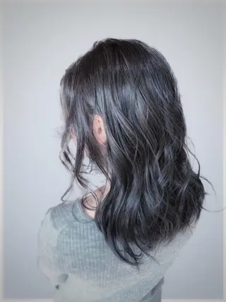 セミロング カラー ヘアアレンジ VIM hairおもろまち店のヘアスタイル