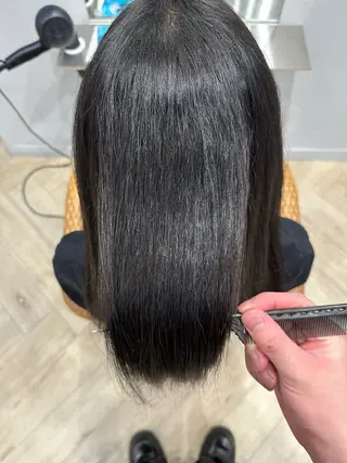 ロング 菊池 諒平のヘアスタイル