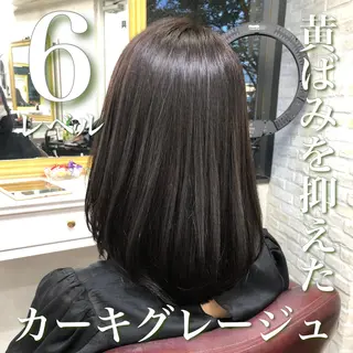 ミディアム カラー Soleria 田中慎一のヘアスタイル