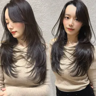 ロング カラー レイヤー/髪質改善 Lond ambreのヘアスタイル