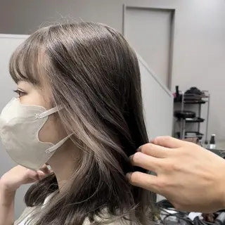 セミロング カラー ✨【公式】 juhl.横浜✨のヘアスタイル