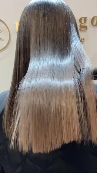 ロング カラー ヘアアレンジ キッズ 横浜関内髪質改善 re:Magoのヘアスタイル