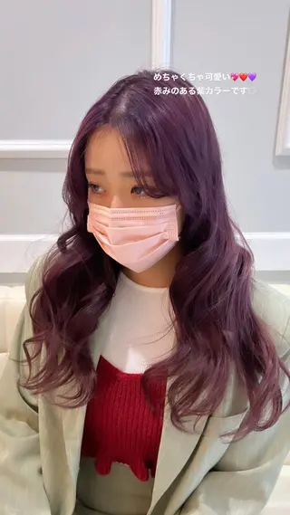 ロング カラー 🍏すがの みき🍏のヘアスタイル
