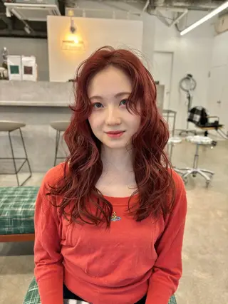 ロング カラー ヘアアレンジ Elme 蔵前所属・顔周りカット/透明感 カラー/rioのヘアスタイル