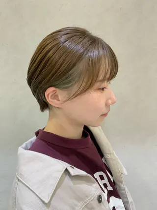 ショート カラー ヘアアレンジ ayumi🌈 インナーカラー🌈のヘアスタイル
