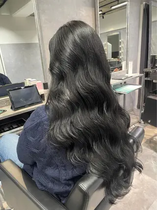ロング カラー mimiiy梅田 中崎町ハイトーンのヘアスタイル