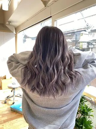 セミロング カラー ヘアアレンジ 久米 治仁のヘアスタイル