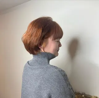 ショート カラー stylist店長 岡本真依のヘアスタイル