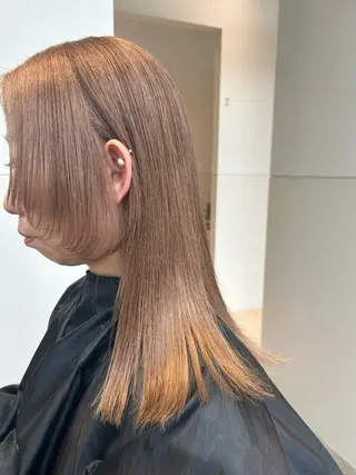 ミディアム カラー メンズ/パーマ /レディース髪質改善のヘアスタイル