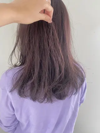 セミロング カラー パーマ ヘアアレンジ ニュアンスヘア🌔 nanakoのヘアスタイル