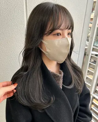 ロング カラー ヘアアレンジ 《暖色/韓国hair 》🇰🇷桑原ユキネのヘアスタイル