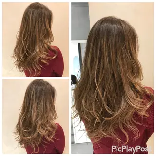 ロング 乾かすだけで艶髪酸性 ストレート髙橋悠耶のヘアスタイル