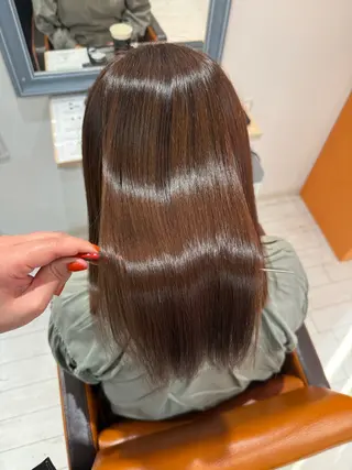 セミロング 🍊髪質改善🍊縮毛 矯正🍊濱野紗奈🍊のヘアスタイル