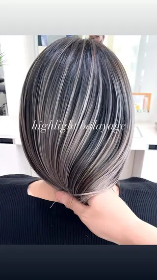 ショート カラー 大宮/バレイヤージュ 髪質改善/澤田隆誠のヘアスタイル