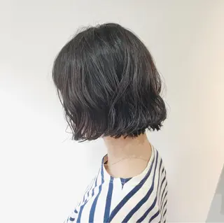 ショート パーマ ノグチ ユウキ/ボブのヘアスタイル