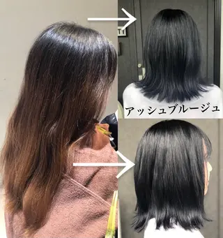 ミディアム 菊池 幹のヘアスタイル