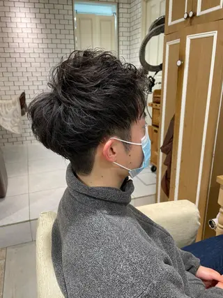 パーマ メンズ すげさやか ✨メンズカットパーマのヘアスタイル