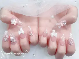 ネイル MoMoA Nail ネイル長さ出し専門店のネイルデザイン