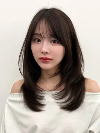 ミディアム カラー ヘアアレンジ 顔周り&ミディアム 特化/池袋/kokiのヘアスタイル