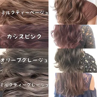 カラー 💖ブリーチなし透明 感💖ASAHIのヘアスタイル