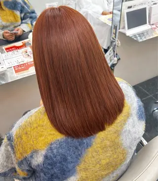 ミディアム カラー ガーリー×韓国🎀 ⟡.·天野結良⟡.·のヘアスタイル