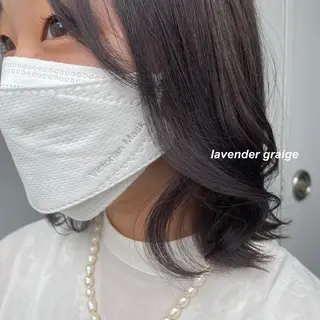 ミディアム カラー レイヤーカット 韓国ヘアayameのヘアスタイル