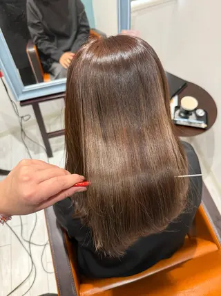 セミロング 🍊髪質改善🍊縮毛 矯正🍊濱野紗奈🍊のヘアスタイル