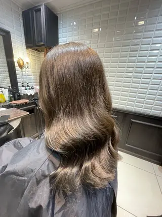 ミディアム Lupinus中田 パーマモデル募集中のヘアスタイル
