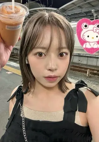 カラー rizu🤎/ ボブ /ブラウンカラーのヘアスタイル