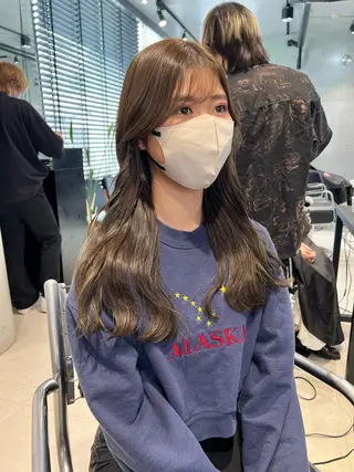 ロング カラー 赤みゼロ/透明感 カラー🌿KANTAのヘアスタイル