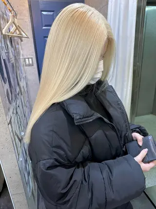 ロング カラー ⭕️ダメージレス特化 髪質改善🥇丸山憲人のヘアスタイル